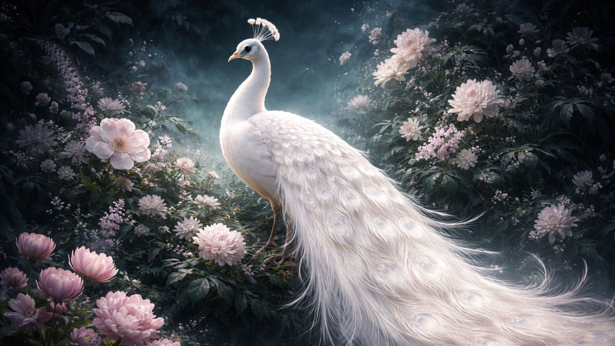 100+ Hình nền khổng tước trắng 4K đẹp cho điện thoại, máy tính